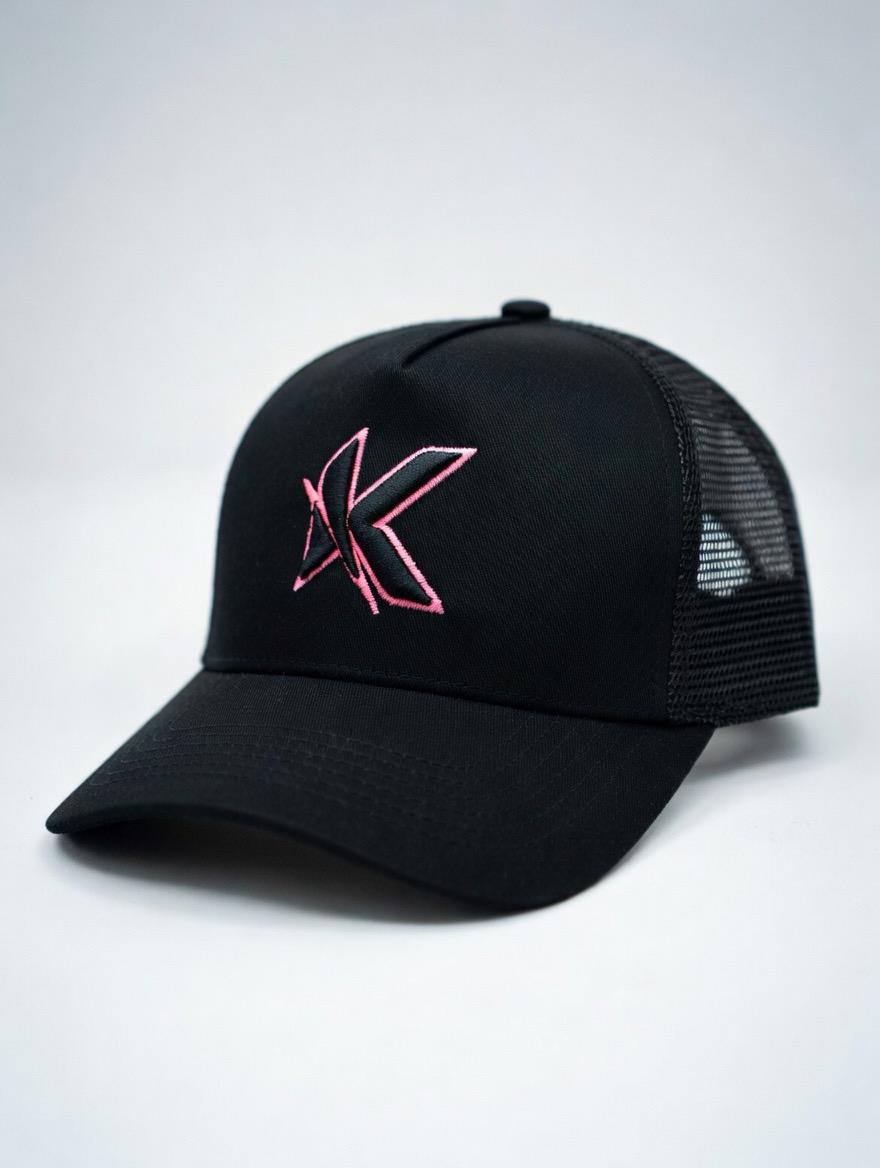 Black Pink Outline | Cap