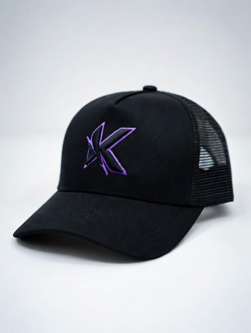 Black Purple Outline | Cap